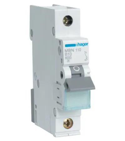 HAGER Osigurač automatski 10A 1P B 6kA MBN110