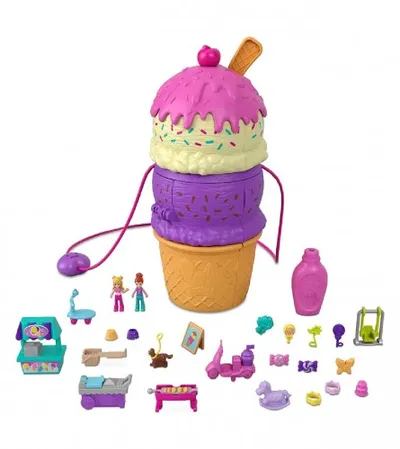 MATTEL Igračka sladoled Polly Pocket sa iznenađenjima HFP98