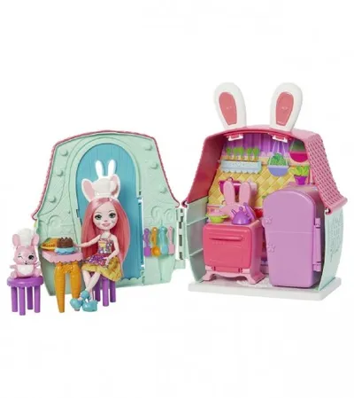 MATTEL Igračka lutkica Enchantimals i njena koliba GYN59