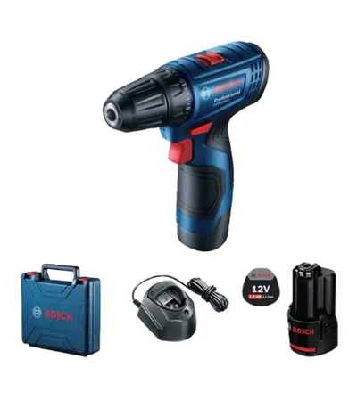 BOSCH Izvijač AKU GSR 120 LI+GLI 12V-300 2x2,0Ah+kofer
