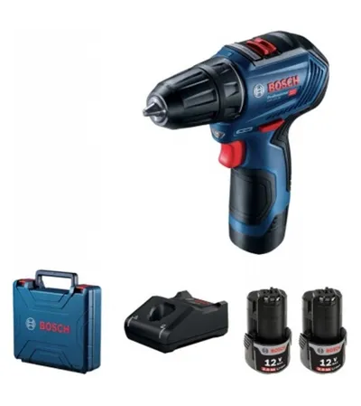 BOSCH Izvijač AKU GSR 12V-30 2x2,1Ah+kofer