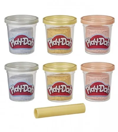 HASBRO Igračka plastelin Play Doh E9433-6372 metalik boje