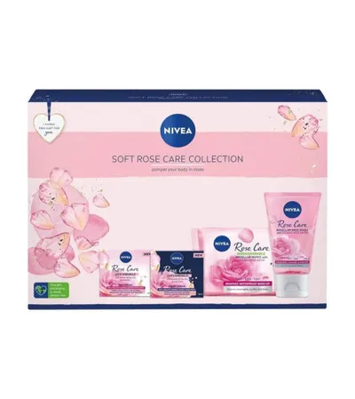 NIVEA Set ženski Soft Rose Care 4/1