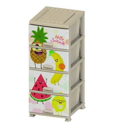 MASTER Komoda PVC 4/1 44x39x90cm Hello Summer