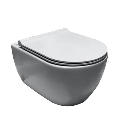 TURKUAZ WC školjka City Rimless 01910A-W-97 mat siva