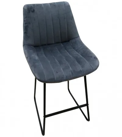 MASTER Stolica barska fiksna KY-222-1 tamno siva