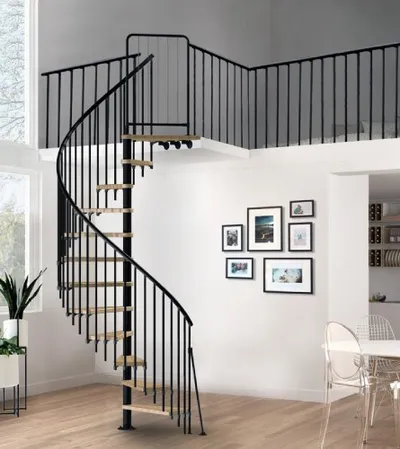 MASTER Stepenice montažne spiralne Atrium fi140cm antracit