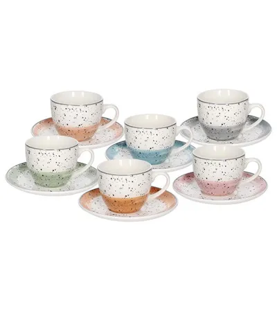 TOGNANA Šoljice za kafu set 6/1 Iris Sienna IR68502M209