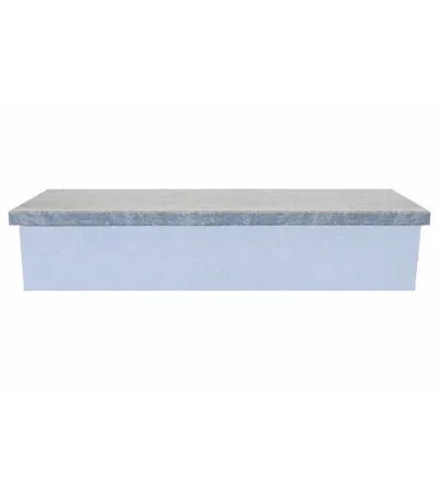 MASTER Čelo gazišta 140x15x2cm brušeno Blue Stone