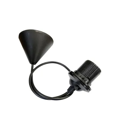 VITO Grlo sa kablom E27 crno 7300210
