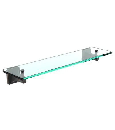 MASTER Etažer za kupatilo stakleni 5879I crni