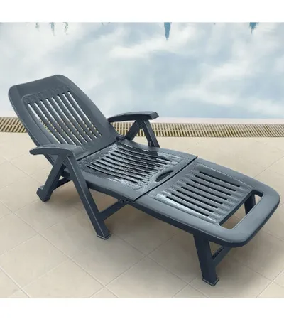 ARETA Ležaljka za plažu Fiorello PVC antracit