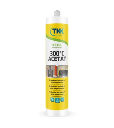 TKK Silikon Tekasil Acetat 300ml 300°C CRNI