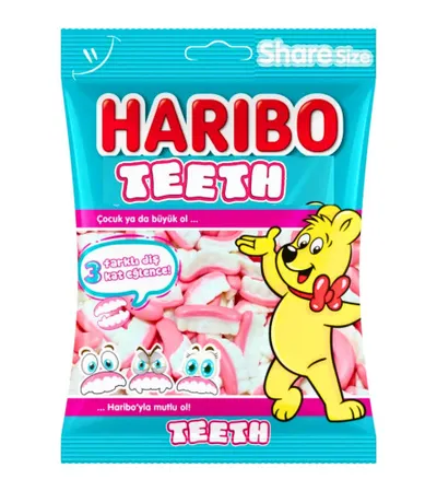 HARIBO Bombone gumene Teeth 80g