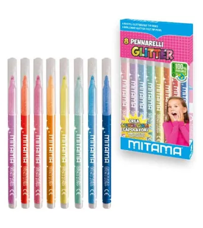 MITAMA Flomasteri sa gliterom 8/1 62509