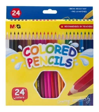 M&G Bojice drvene set 24/1 Hexagon AWP34367