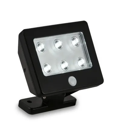 BRILONER Reflektor LED sa senzorom na baterije 2276-065 6x0,6W crni