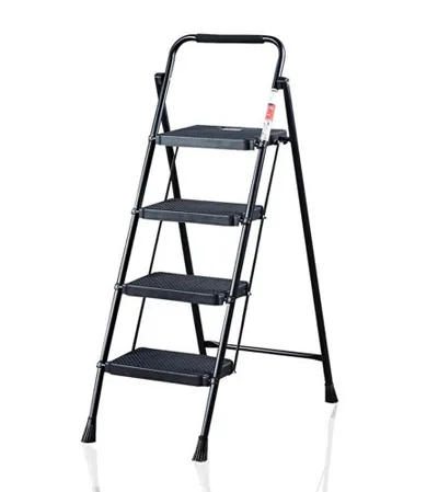 EUROTOWER Ljestve metalne 1x4 184-T crne