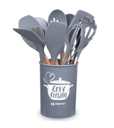 ALPINA HOME Pribor za kuhanje set 12/1 Siva