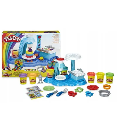 HASBRO Igračka plastelin Play Doh rainbow zabava E5401