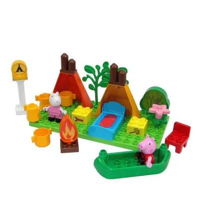 PEPPA PIG Igračka kocke za slaganje Peppa Pig Camping 6568
