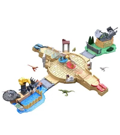 MATTEL Igračka arena za borbu dinosaurusa Jurassic world HTB63