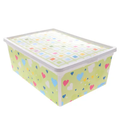 QUTU Kutija za odlaganje Hearts 10l 26x37x14cm 5299