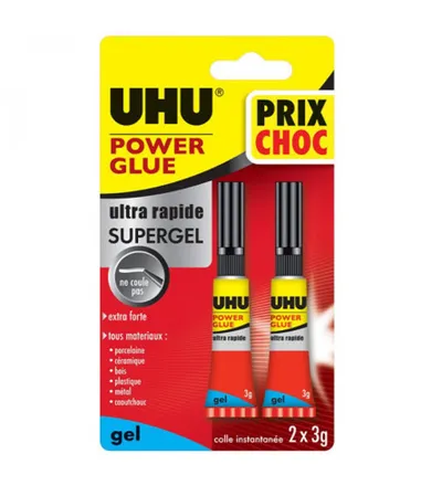UHU Ljepilo sekundarno gel 2x3g 36730