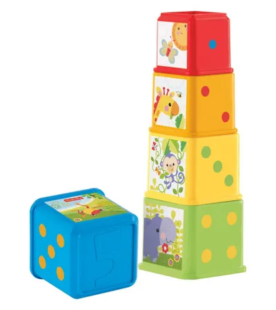 FISHER PRICE Igračka kocke šarene za slaganje 37807