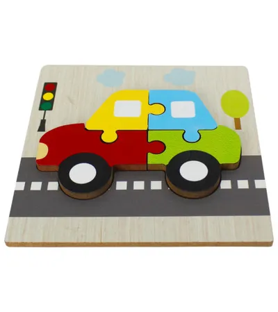 OKUTAN Igračka puzzle drvene auto 4/1 T5002