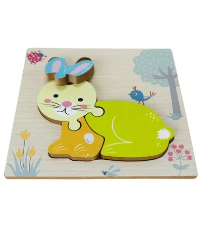 OKUTAN Igračka puzzle drvene zec 4/1 T5003