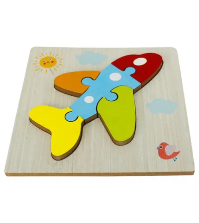OKUTAN Igračka puzzle drvene avion 4/1 T5004