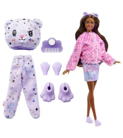 MATTEL Igračka pronađi svoju Barbie u plišanom kostimu HJL57