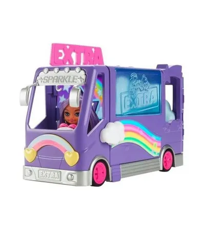 MATTEL Igračka autobus sa Barbie extra mini HKF84
