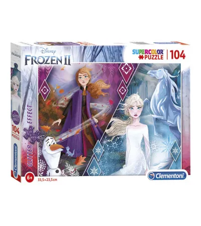 CLEMENTONI Puzzle Frozen super color 104 dijela 402894