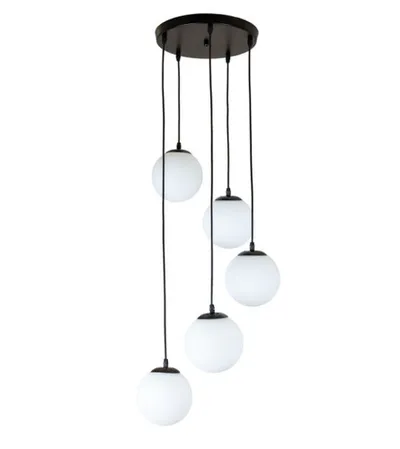 MASTER Luster kugla opal E27 5x40W SJ6408-5P crni
