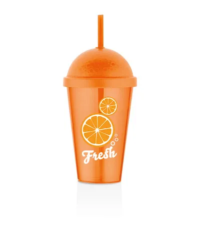 QLUX Čaša sa slamkom 450ml L-00899