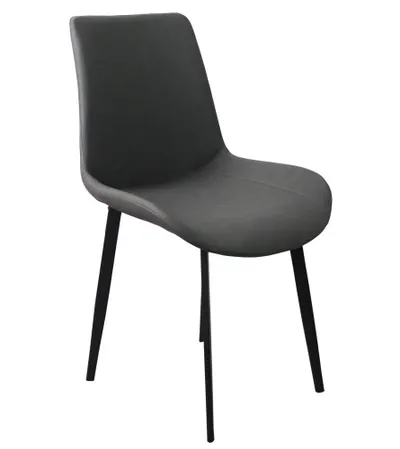 MASTER Stolica trpezarijska 50x43x85cm siva umjetna koža PU 601