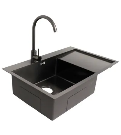 MASTER Korito za sudoper sa baterijom 78x50x20cm SUS304 D7850H-B crno