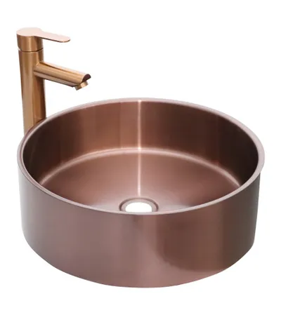 MASTER Umivaonik nadgradni 40x40x13cm s baterijom SUS304 D4040H bakar