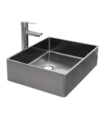 MASTER Umivaonik nadgradni 48x37x13cm s baterijom SUS304 D4837HS-B crni