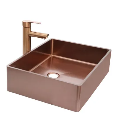 MASTER Umivaonik nadgradni 48x37x13cm s baterijom SUS304 D4837HS-C bakar