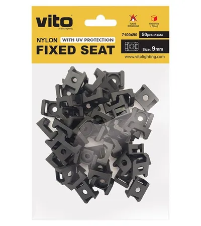VITO Obujmice za vezice 9mm 50/1 SEAT-P 7100490 crna