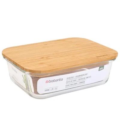 BRABANTIA Zdjela staklena sa bambus poklopcem 1000ml 569715