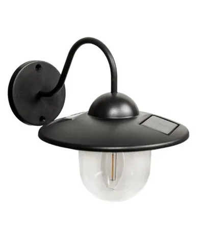 MASTER Lampa solarna zidna fenjer 84507 crna