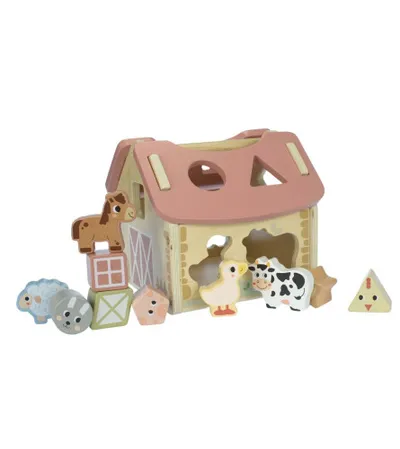 TOOKY TOY Igračka drvena kučica sa oblicima za umetanje TJ133N