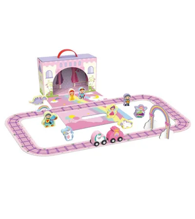 TOOKY TOY Igračka dvorac sa drvenim figuricama TJ588