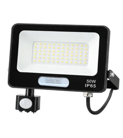 MASTER Reflektor LED sa senzorom 50W 6500K AC220-240V HB24-50WS crni