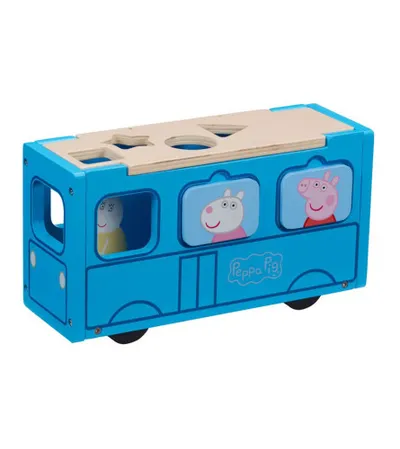 PEPPA PIG Igračka drveni školski autobus 21710086