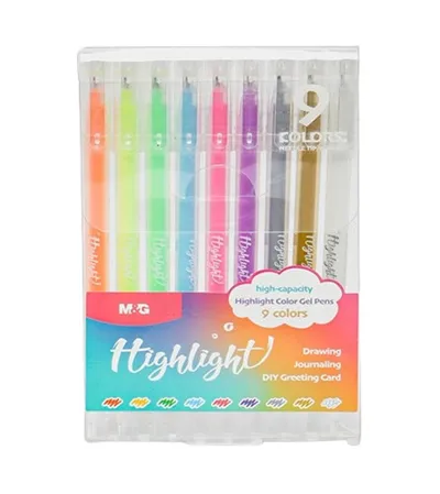 M&G Olovka gel 0.6mm s poklopcem set 9/1 AGPY5572